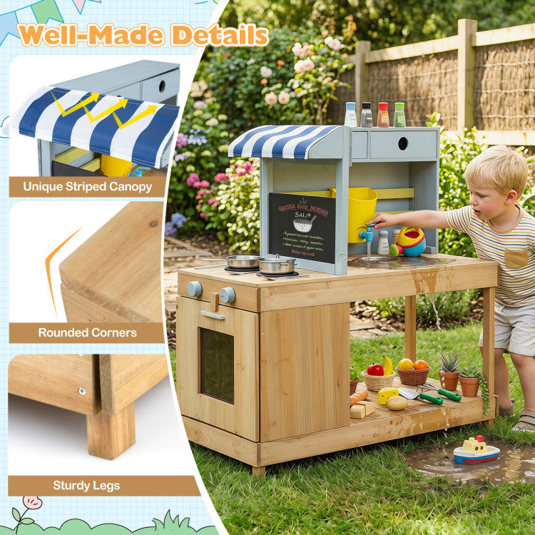 Matschküche mit Überdachung & Wasserhahn SproutHands™