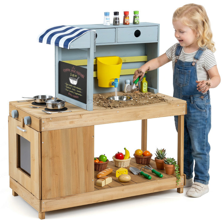 Matschküche mit Überdachung & Wasserhahn SproutHands™