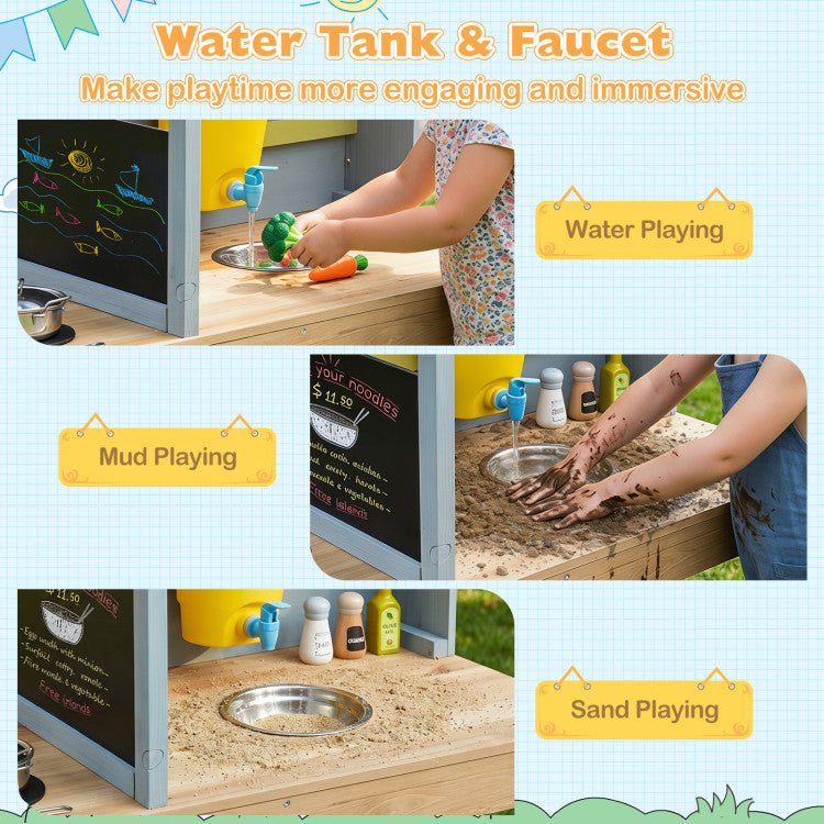 Matschküche mit Überdachung & Wasserhahn SproutHands™