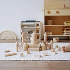 Natural Wooden Building Blocks - Lunamoa