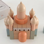 Natural Wooden Building Blocks - Lunamoa