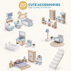 Nordic Wooden Dollhouse SproutHands™