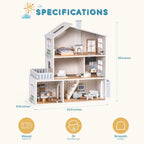 Nordic Wooden Dollhouse SproutHands™
