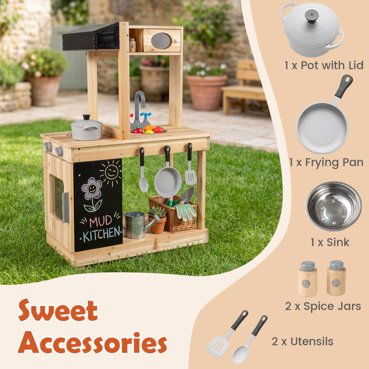 Outdoor-Matschküche mit Tafel SproutHands™