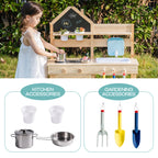 Outdoor Mud Kitchen for Kids with Faucet SproutHands™