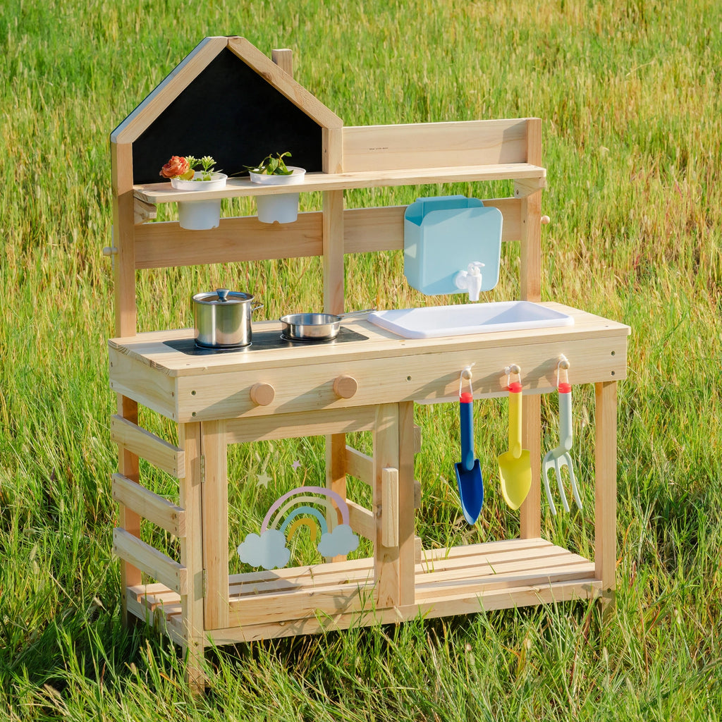 Outdoor-Matschküche für Kinder mit Wasserhahn SproutHands™