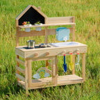 Outdoor Mud Kitchen for Kids with Faucet SproutHands™
