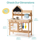 Outdoor Mud Kitchen for Kids with Faucet SproutHands™