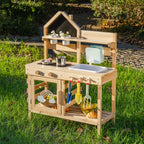 Outdoor Mud Kitchen for Kids with Faucet SproutHands™