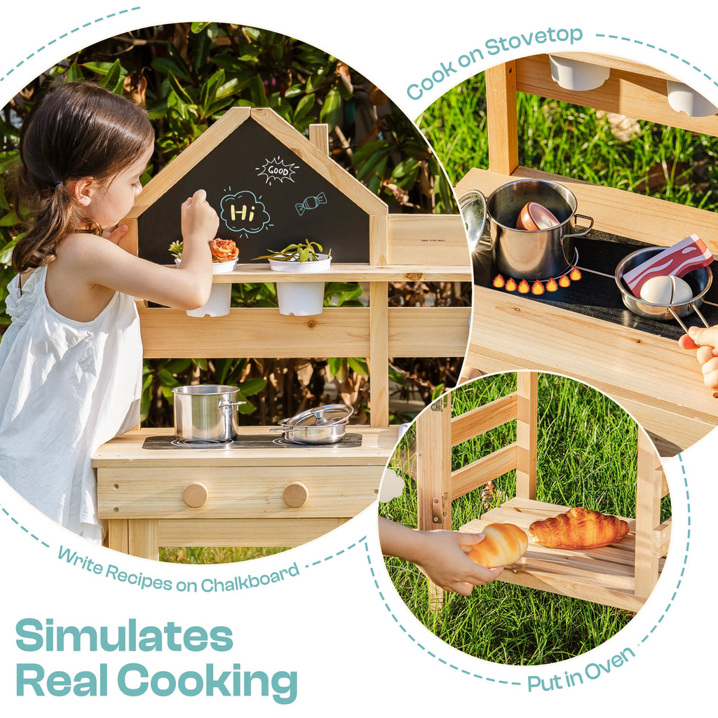 Outdoor-Matschküche für Kinder mit Wasserhahn SproutHands™