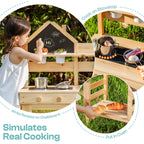 Outdoor Mud Kitchen for Kids with Faucet SproutHands™
