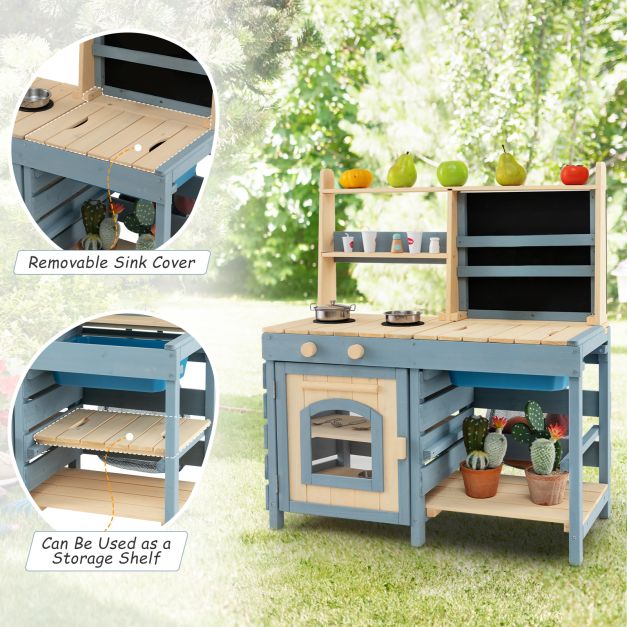 2-in-1 Outdoor Matschküche & Einkaufsladen SproutHands™