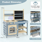 2-in-1 Outdoor Matschküche & Einkaufsladen SproutHands™