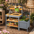 Outdoor Mud Kitchen with Planter Box & Chalkboard SproutHands™