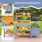 Outdoor Mud Kitchen with Planter Box & Chalkboard SproutHands™