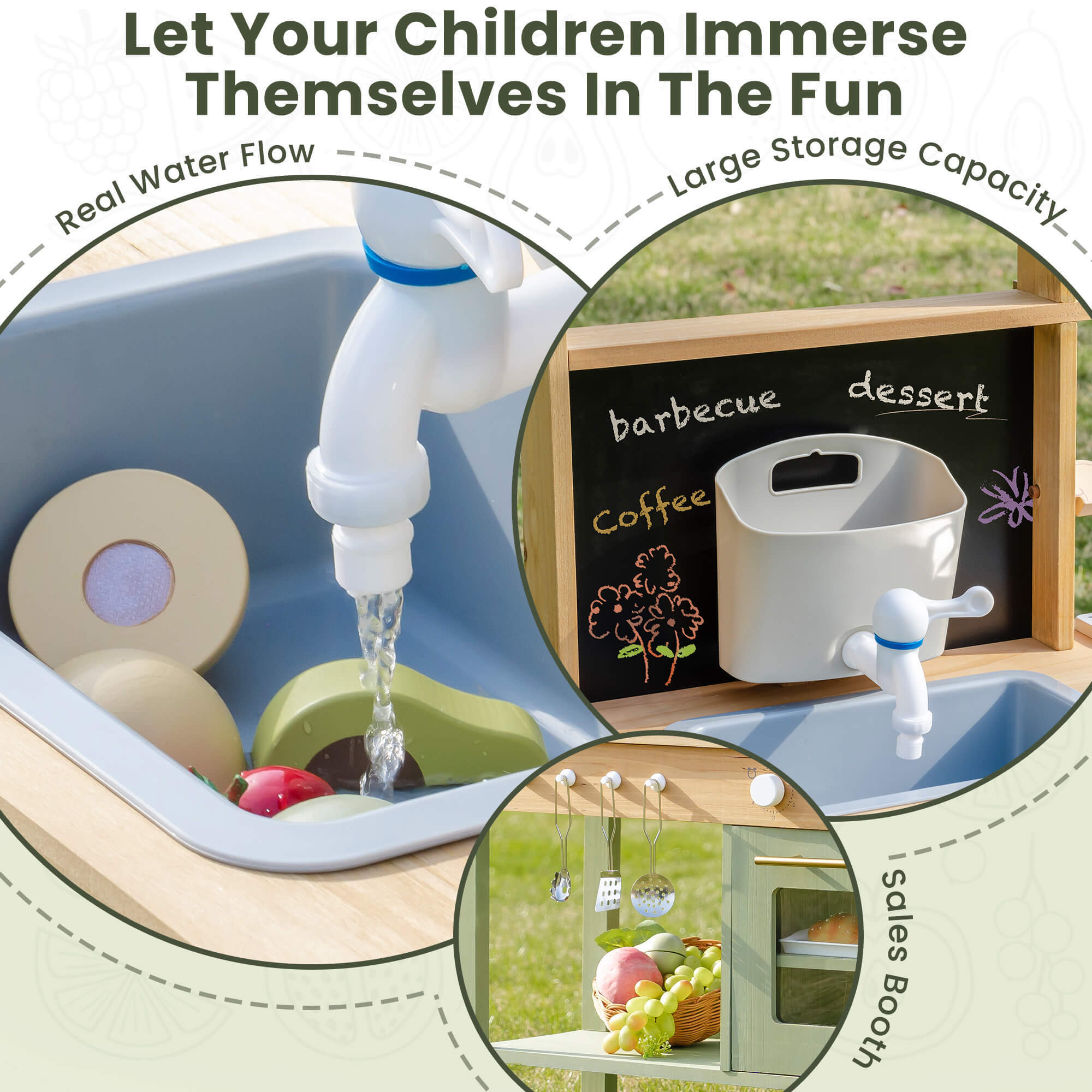 Outdoor Mud Play Kitchen with BBQ SproutHands™