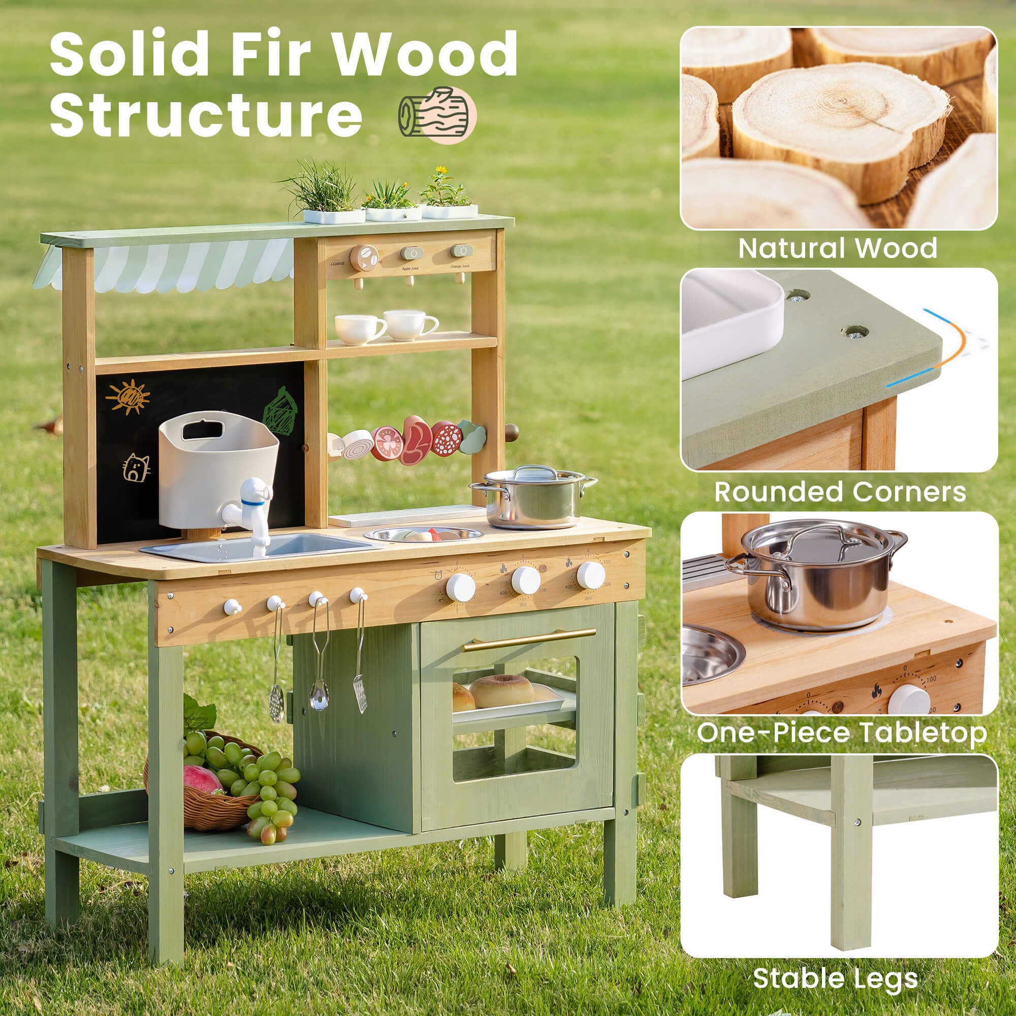 Outdoor Mud Play Kitchen with BBQ SproutHands™