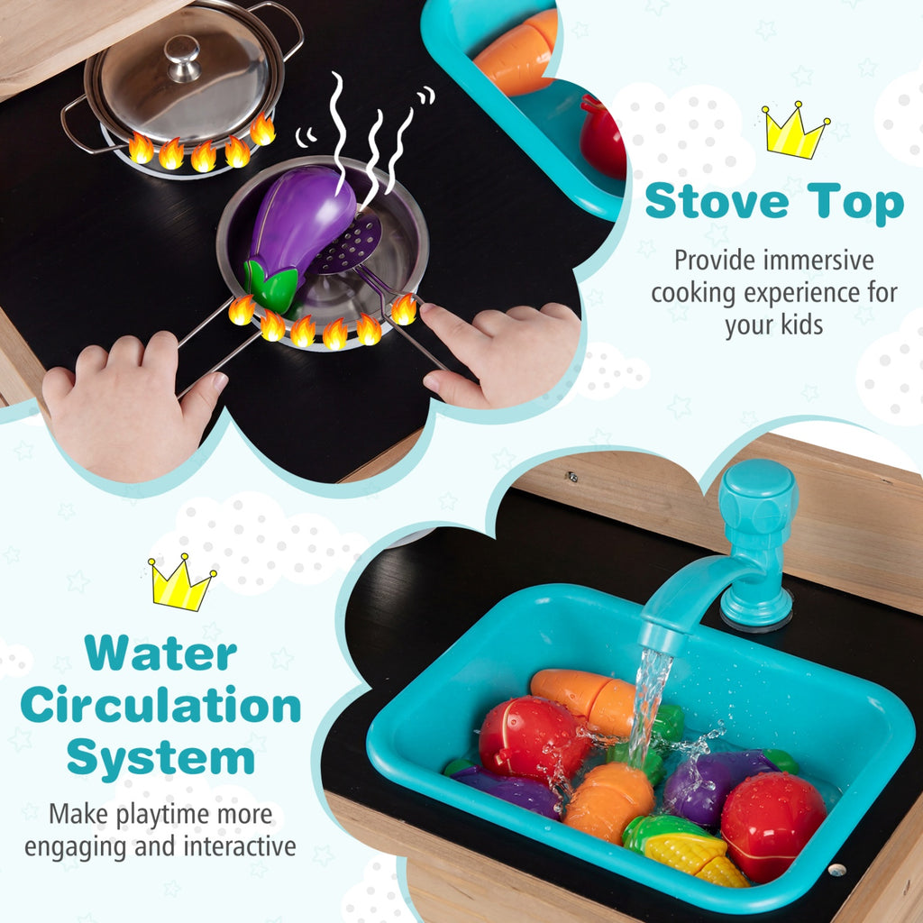 Outdoor Play Kitchen with Sink & Storage SproutHands™