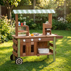 Outdoor-Spielküchenwagen aus Holz mit Zubehör SproutHands™ 
