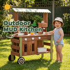 Outdoor-Spielküchenwagen aus Holz mit Zubehör SproutHands™ 