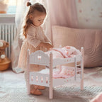 SproutHands™ Pink Wooden Doll Crib