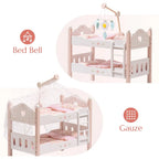 SproutHands™ Pink Wooden Doll Crib