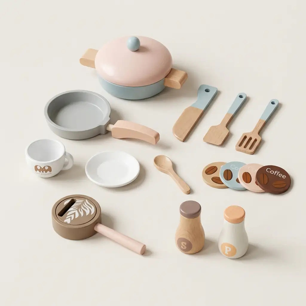 Wooden Kitchen Set