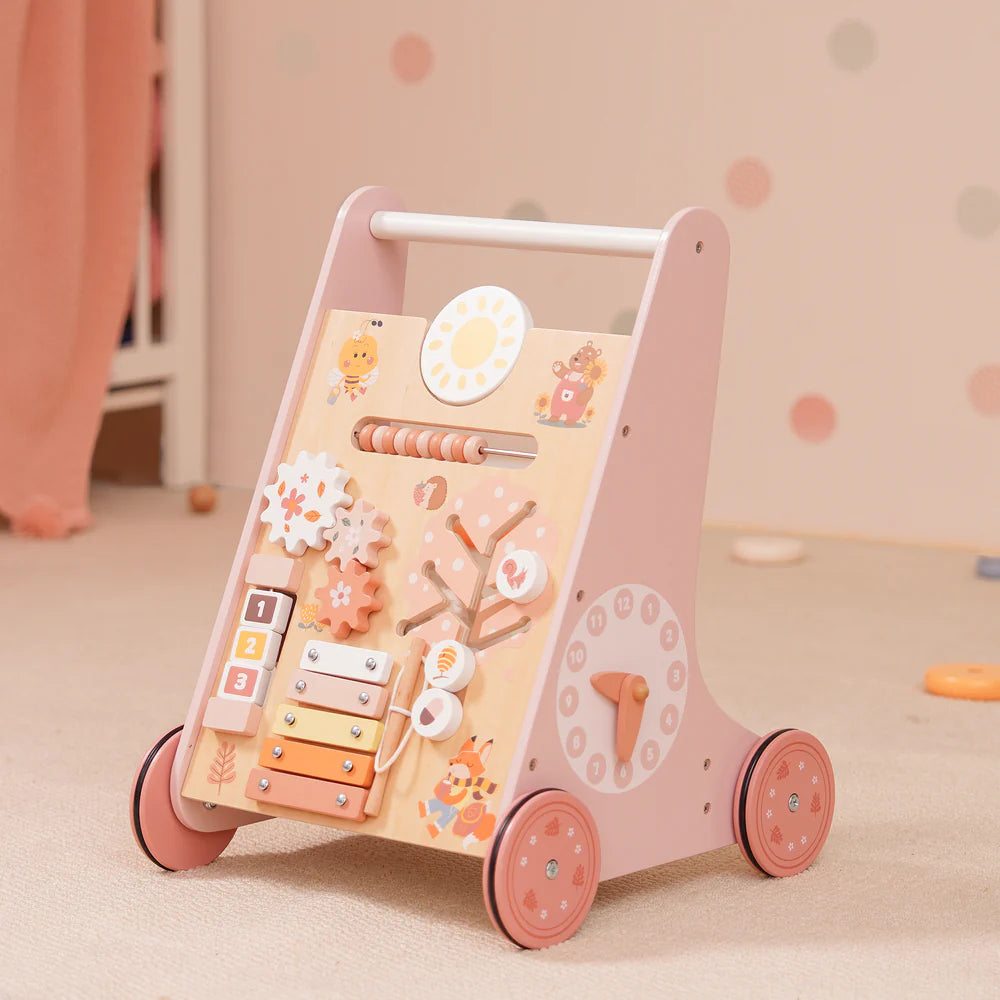 Pink Wooden Baby Walker SproutHands™