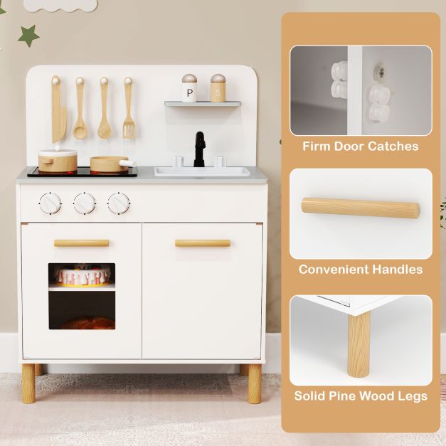 Kids Play Kitchen with Light-Up Stove & Sounds SproutHands™
