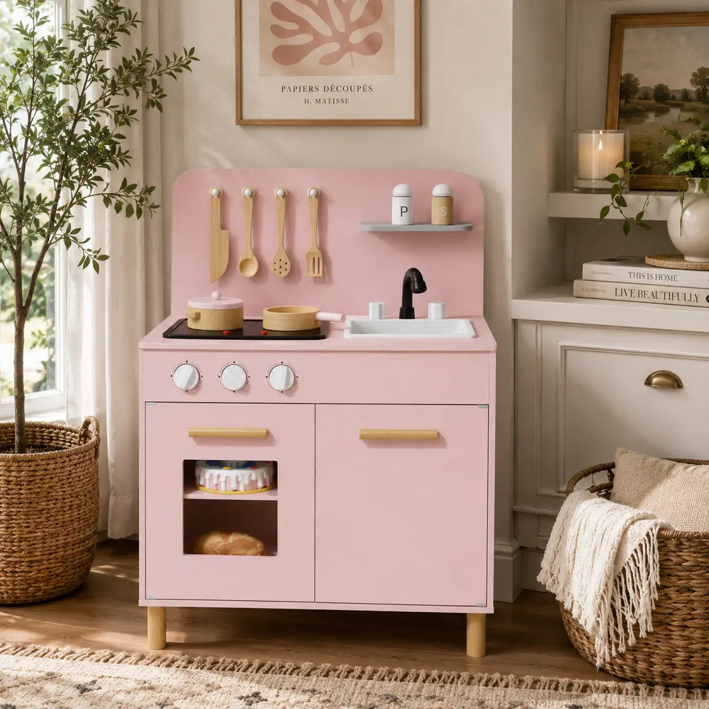Kids Play Kitchen with Light-Up Stove & Sounds SproutHands™