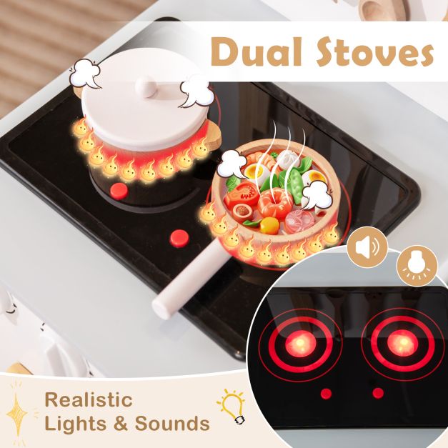 Kids Play Kitchen with Light-Up Stove & Sounds SproutHands™