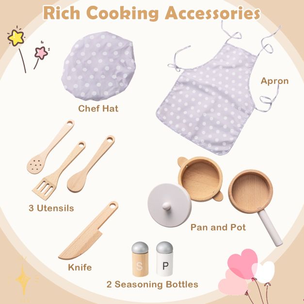 Kids Play Kitchen with Light-Up Stove & Sounds SproutHands™