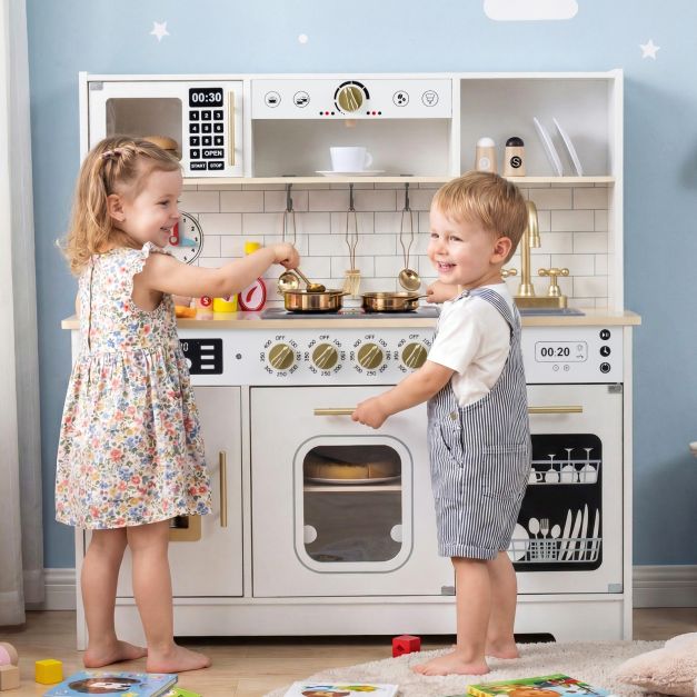 Spielküche mit beleuchtetem Eiswürfelbereiter & Geschirrspüler SproutHands™