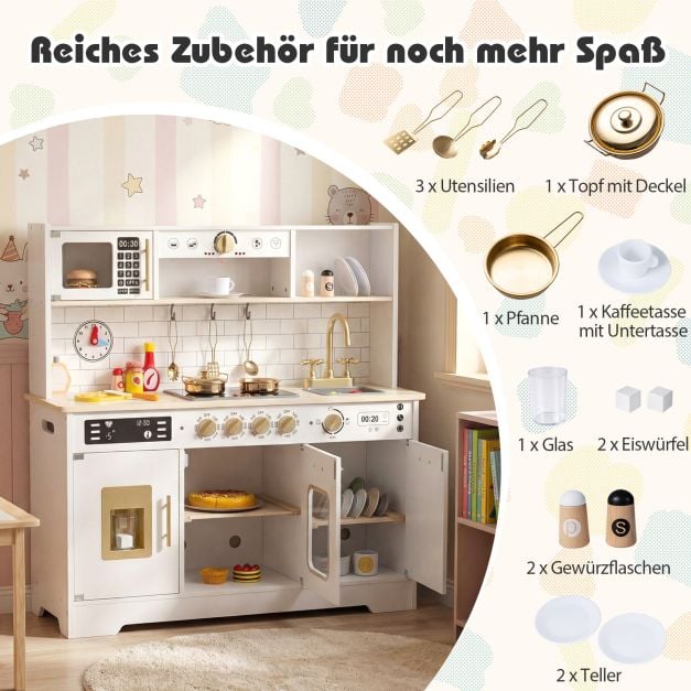 Spielküche mit beleuchtetem Eiswürfelbereiter & Geschirrspüler SproutHands™