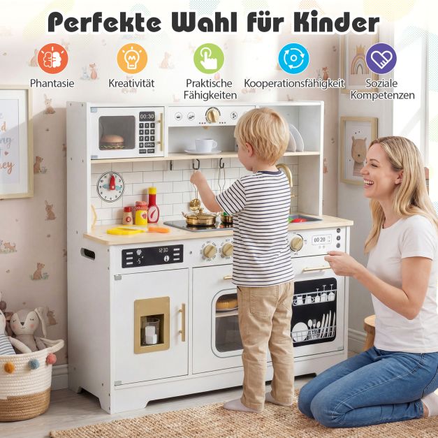 Spielküche mit beleuchtetem Eiswürfelbereiter & Geschirrspüler SproutHands™