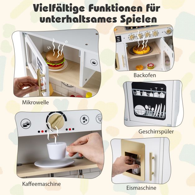 Spielküche mit beleuchtetem Eiswürfelbereiter & Geschirrspüler SproutHands™