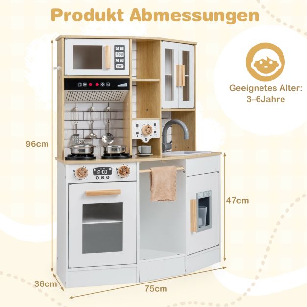 Eckspielküche mit Lichtern, Geräuschen und Eiswürfelbereiter SproutHands™