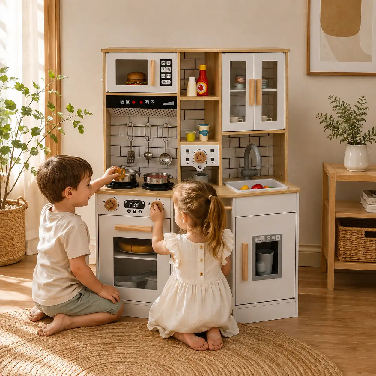 Eckspielküche mit Lichtern, Geräuschen und Eiswürfelbereiter SproutHands™
