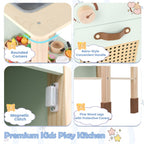 Rattan Play Kitchen with Chalkboard SproutHands™