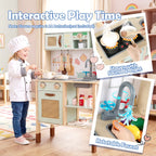 Rattan Play Kitchen with Chalkboard SproutHands™
