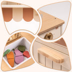 Realistic Wooden Play Kitchen for Kids