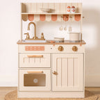 Realistic Wooden Play Kitchen for Kids
