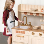 Realistic Wooden Play Kitchen for Kids
