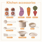 Realistic Wooden Play Kitchen for Kids