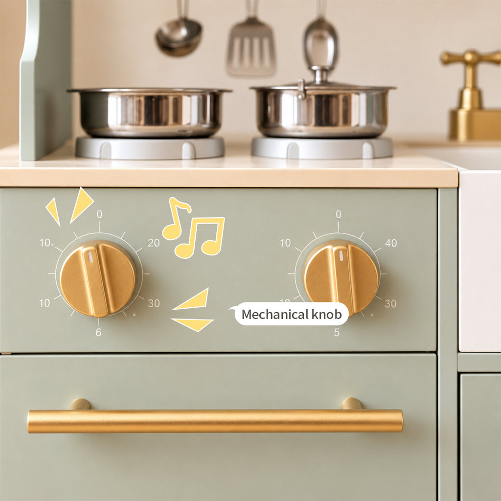 Holzspielküche in Salbeigrün — Traumküche für kleine Köche SproutHands®
