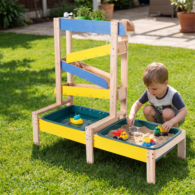 Sand- und Wassertisch für Kleinkinder mit 2 Becken von SproutHands™