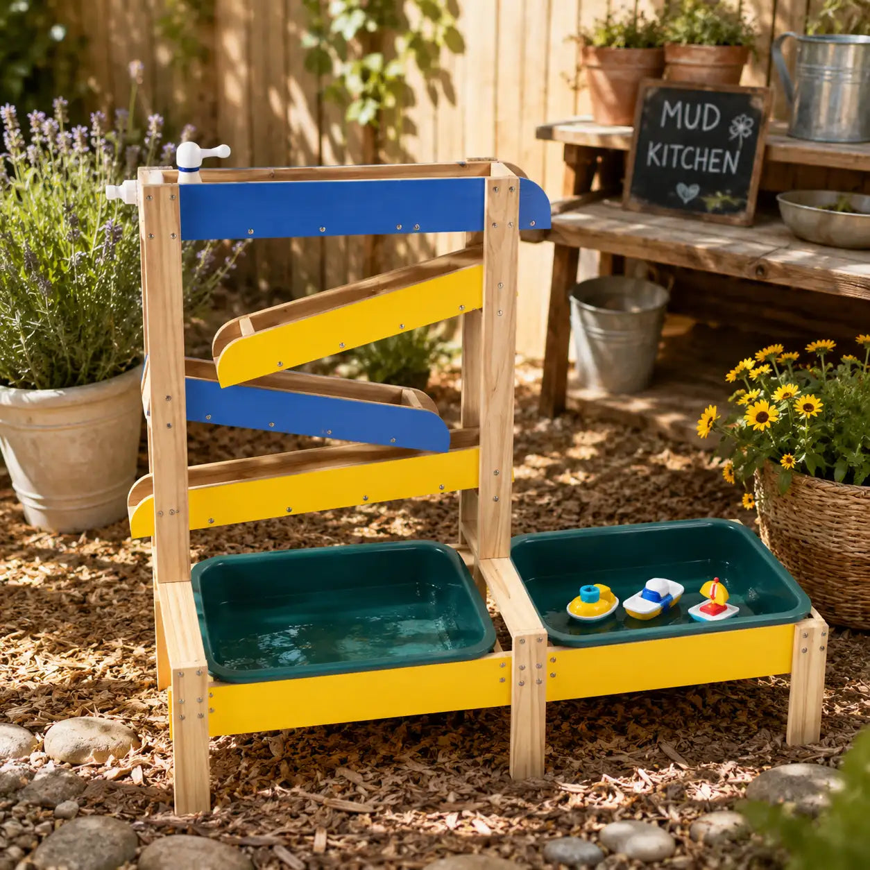 Sand- und Wassertisch für Kleinkinder mit 2 Becken von SproutHands™