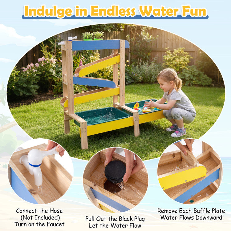 Sand- und Wassertisch für Kleinkinder mit 2 Becken von SproutHands™