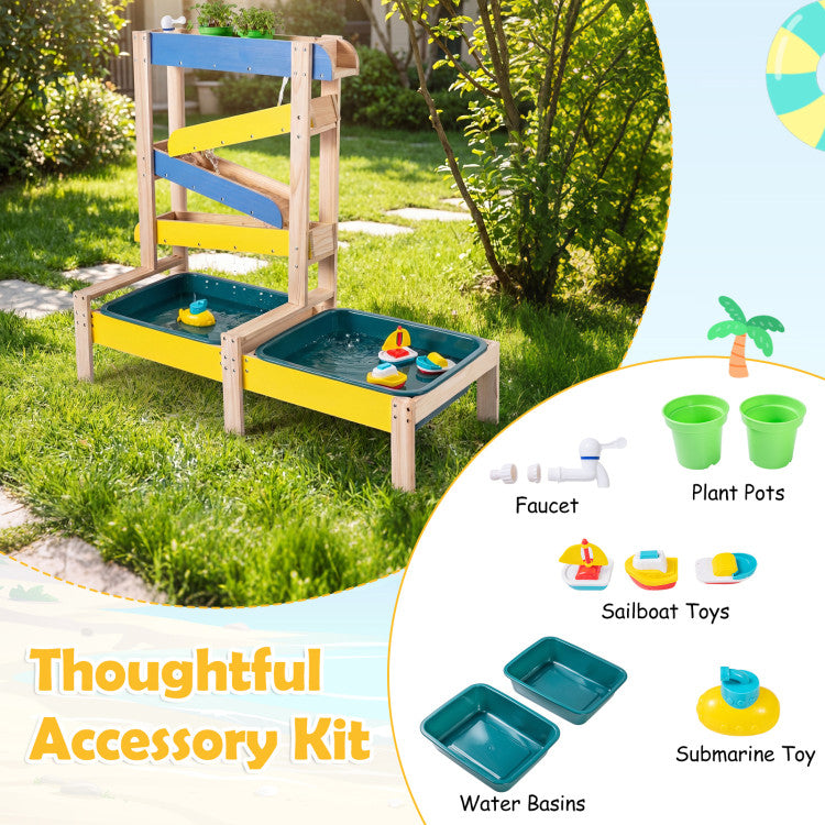 Sand- und Wassertisch für Kleinkinder mit 2 Becken von SproutHands™