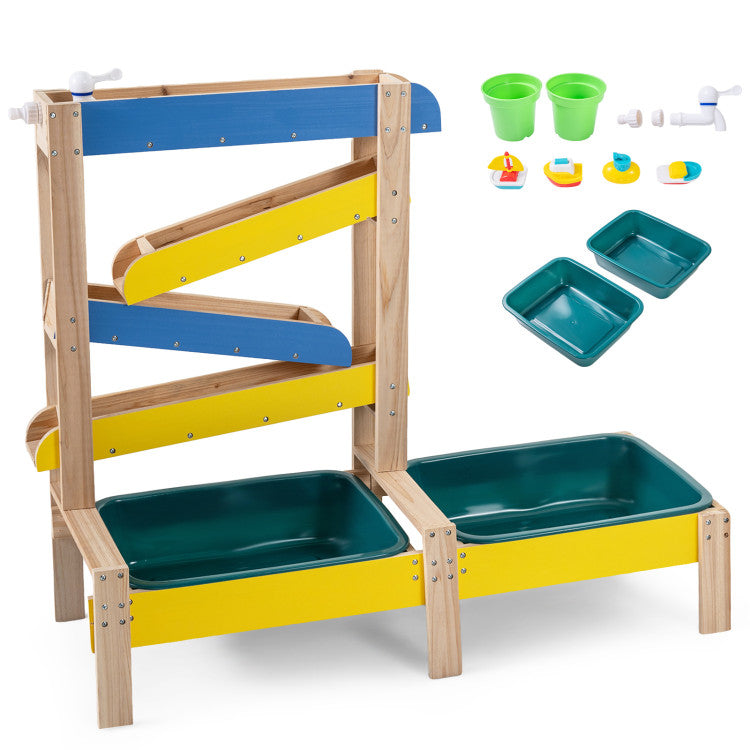 Sand- und Wassertisch für Kleinkinder mit 2 Becken von SproutHands™